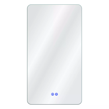 LED illuminated rectangular mirror 120x40cm three touch colors