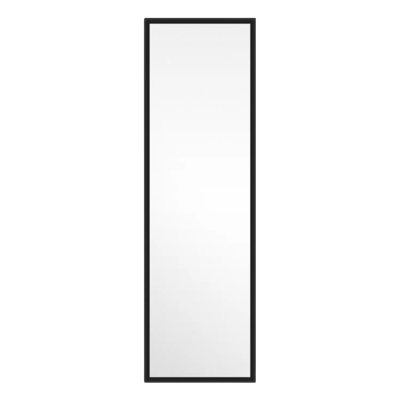 Rectangular mirror in a black frame 130x40cm