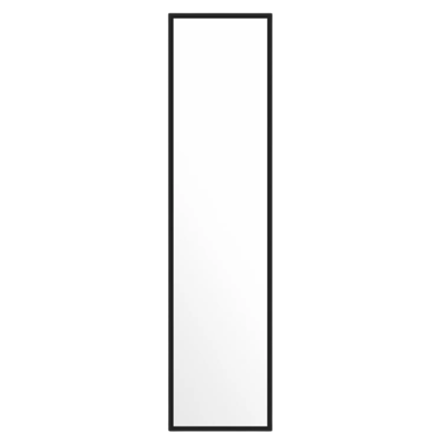 Rectangular mirror in a black frame 163x43cm