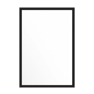 Rectangular mirror in a black frame 65x45cm