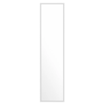 Rectangular mirror in a white frame 163x43cm (choose white or black frame)