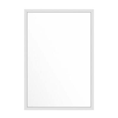 Rectangular mirror in a white frame 65x45cm (choose white or black frame)