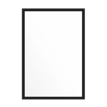 Rectangular mirror in a black frame 65x45cm