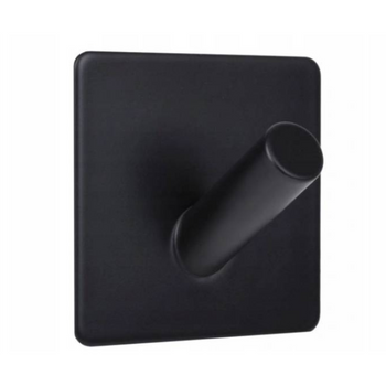 Black lacquered self-adhesive hanger V-tube 1 pc.