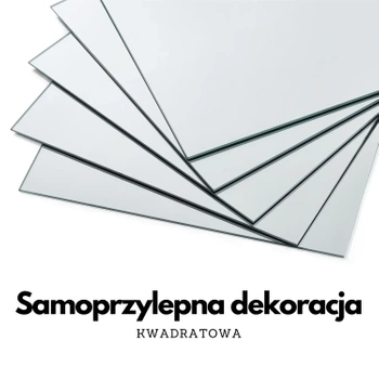 Lustra kwadratowe ozdobne samoprzylepne 35cm 4szt.