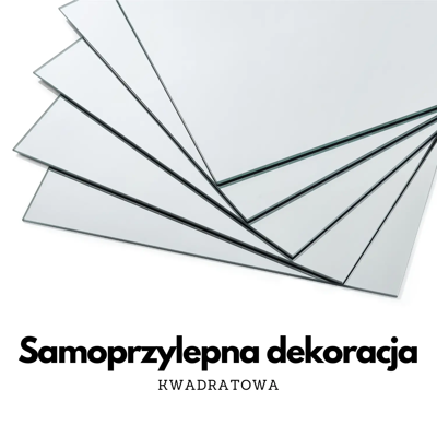 Lustra kwadratowe ozdobne samoprzylepne 30cm 4szt.